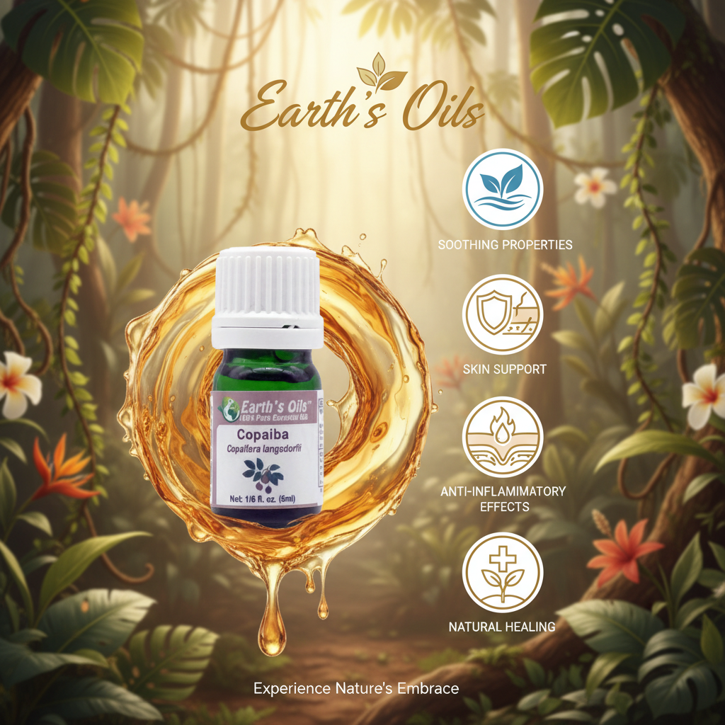 Copaiba Oil Skincare Banner - Earth's Oils