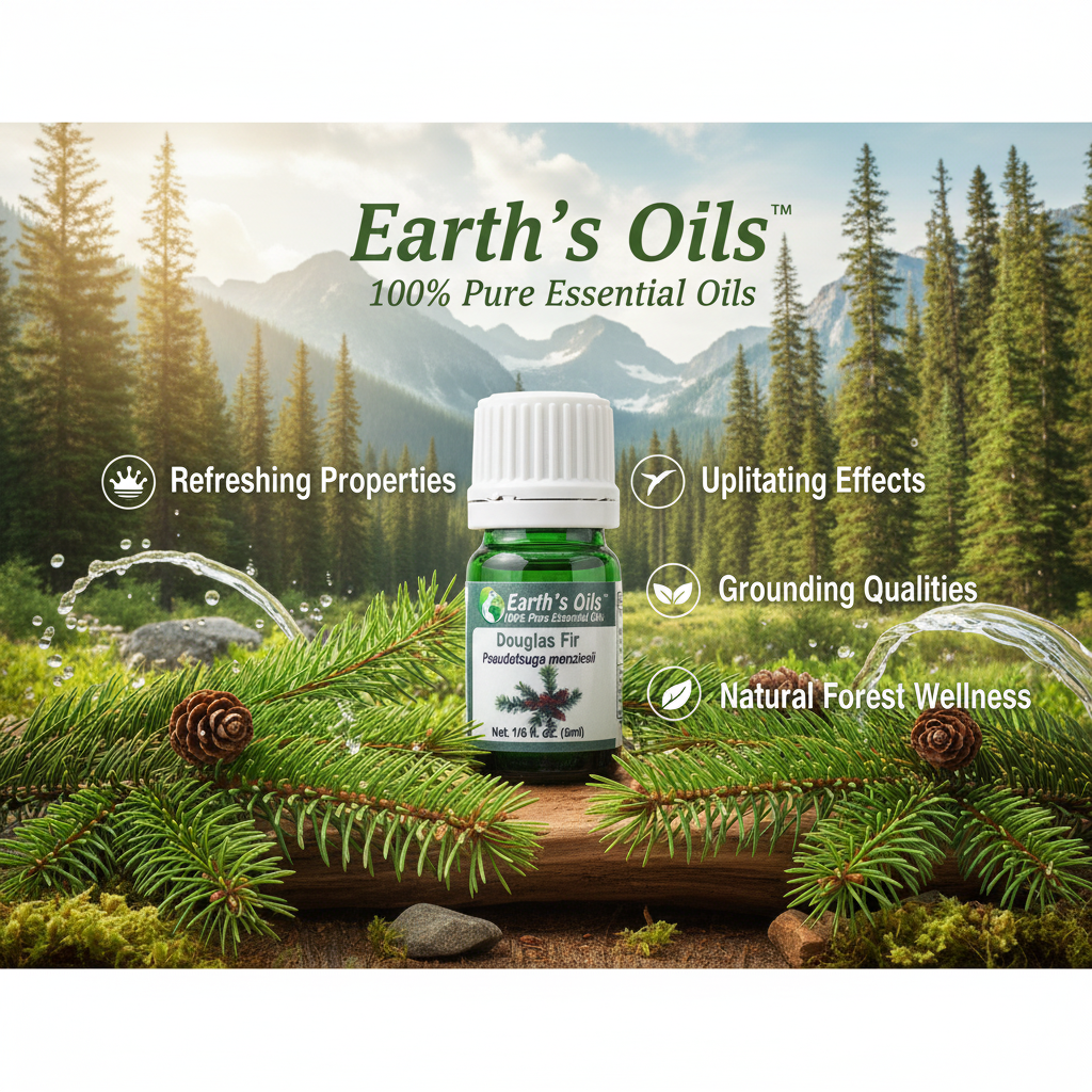 Douglas Fir Oil Skincare Banner - Earth's Oils