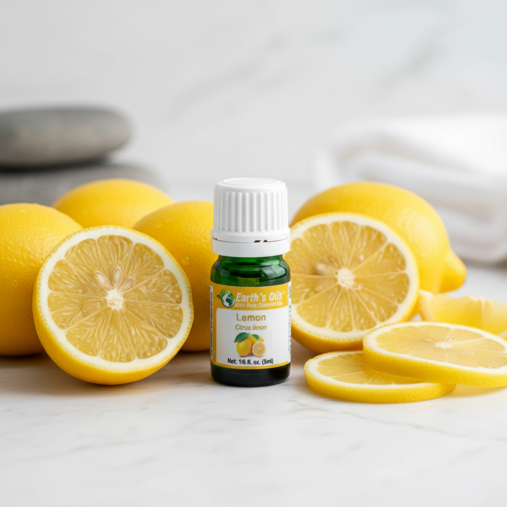 Lemon Essential Oil Product Photo