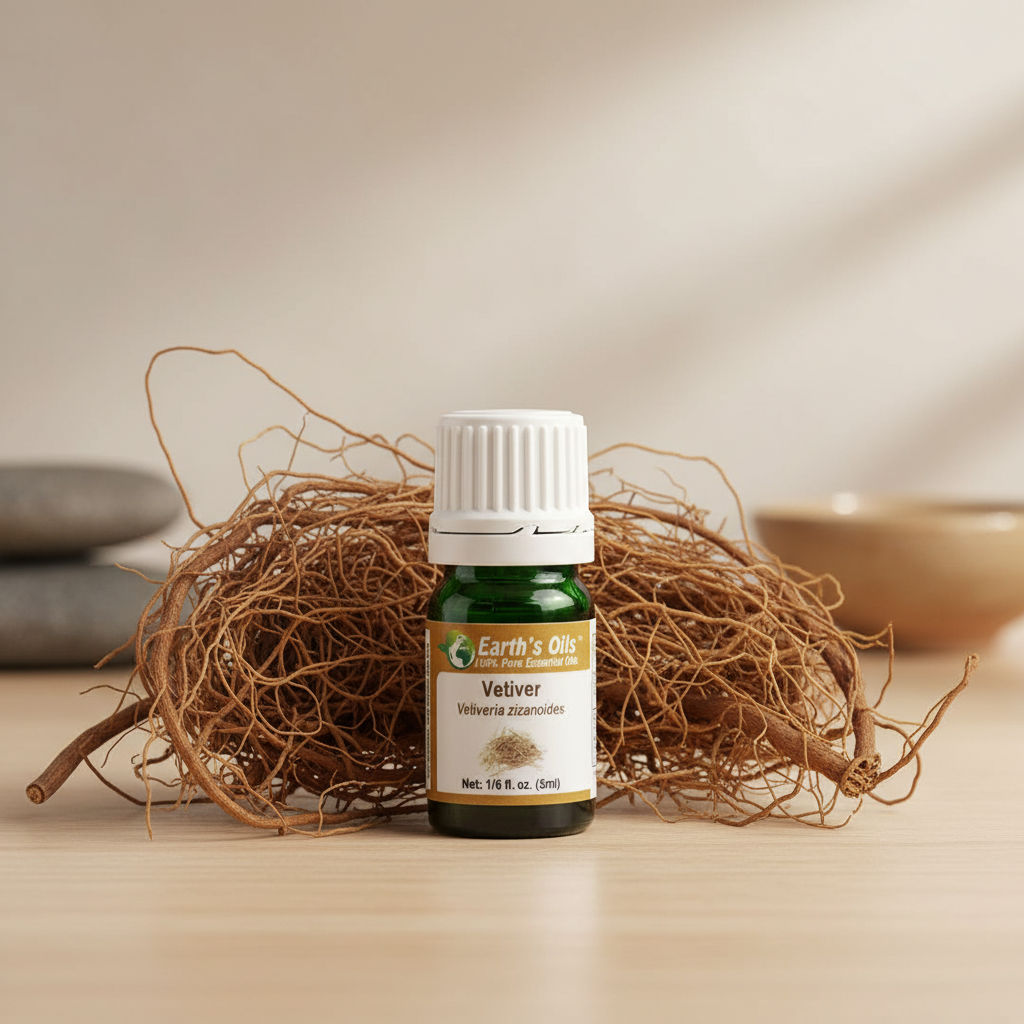 Vetiver Essential Oil Product Photo